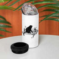 No Kings No Wars No Ice Cat 4 in 1 Can Cooler Tumbler Political Humor Gift