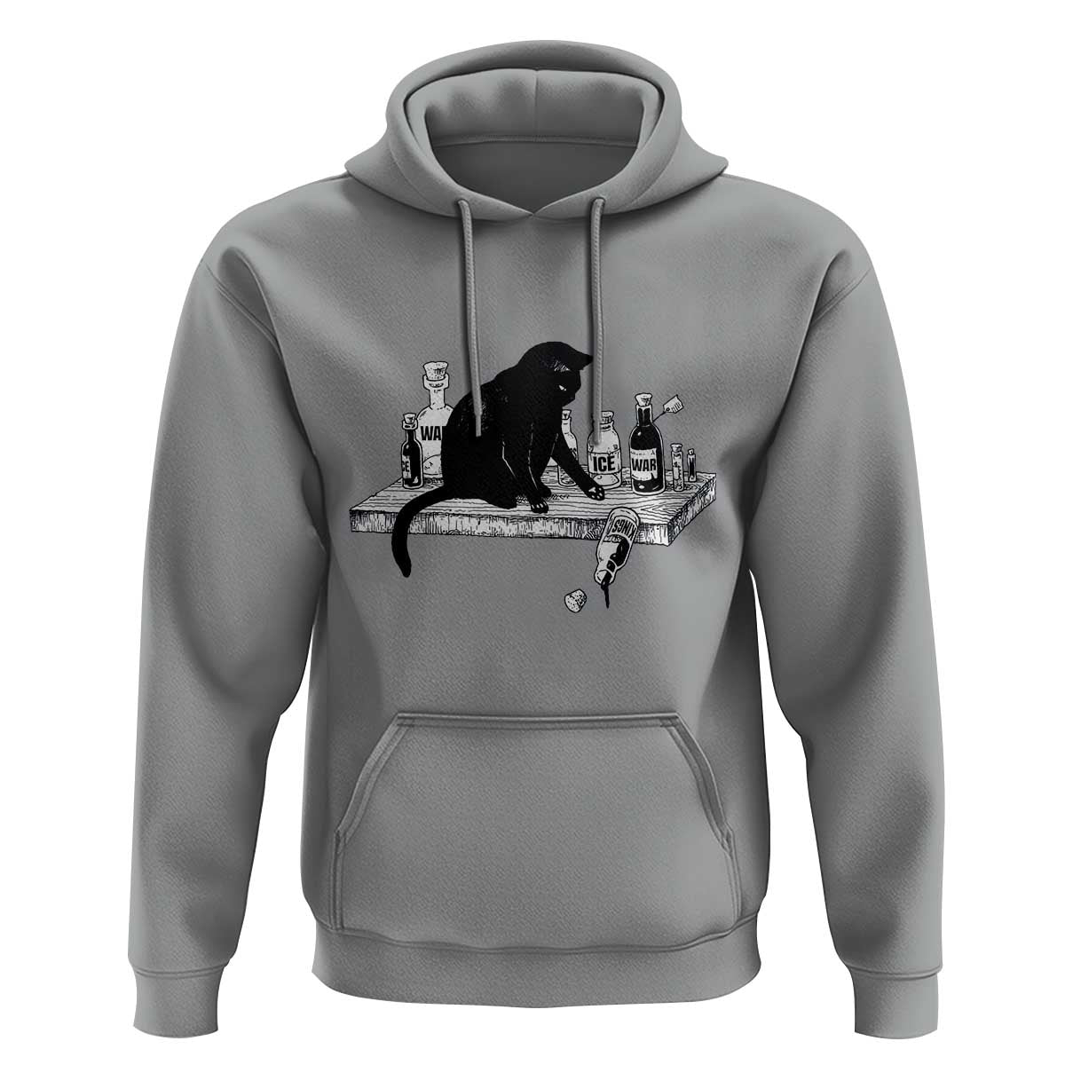 No Kings No Wars No Ice Cat Hoodie Political Humor Gift