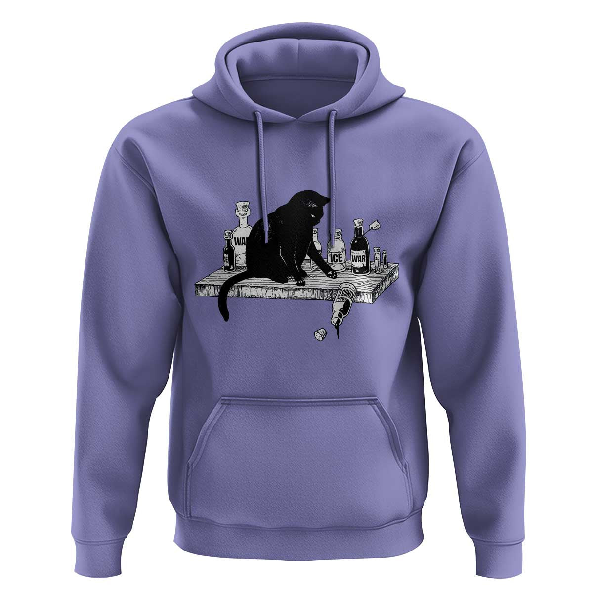 No Kings No Wars No Ice Cat Hoodie Political Humor Gift