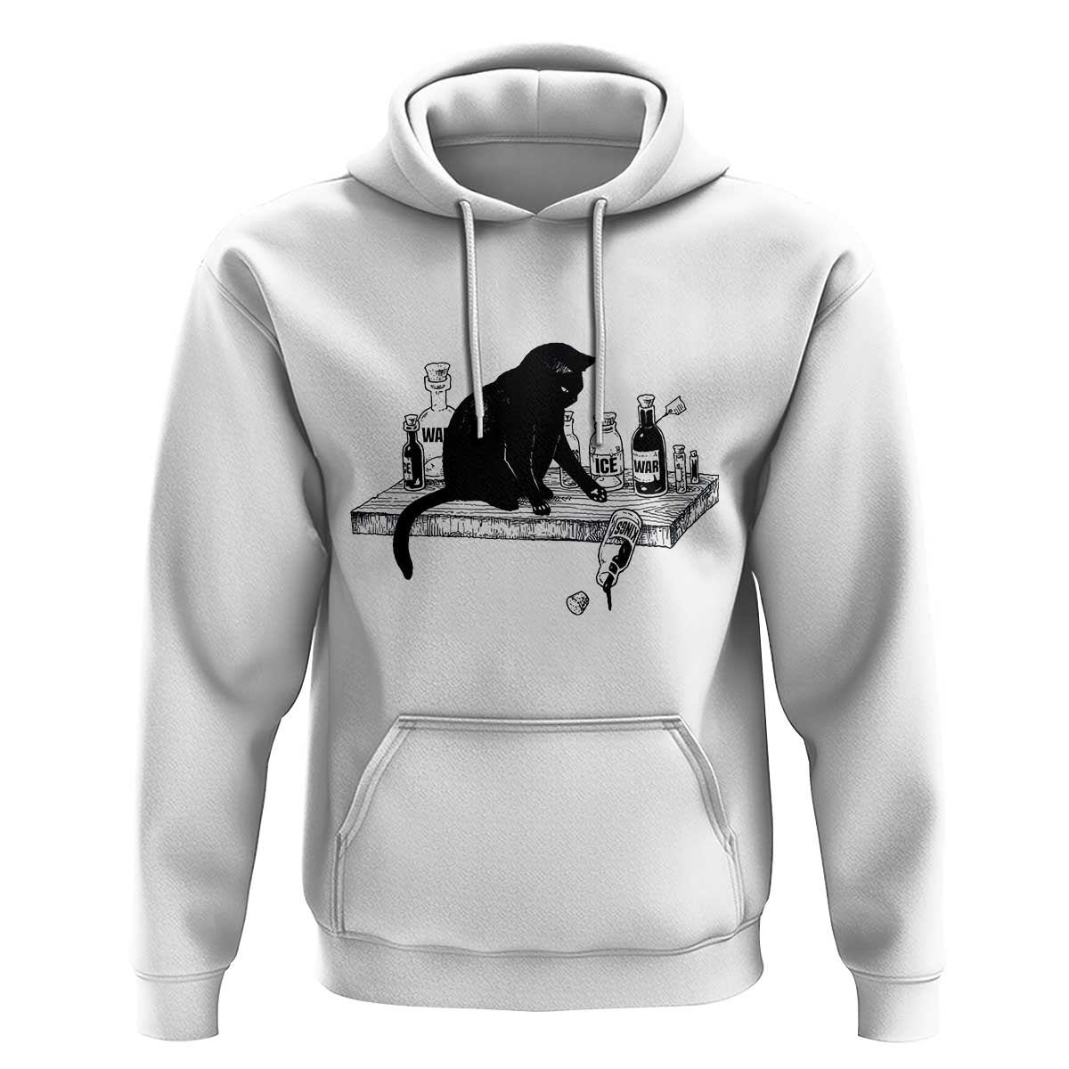 No Kings No Wars No Ice Cat Hoodie Political Humor Gift