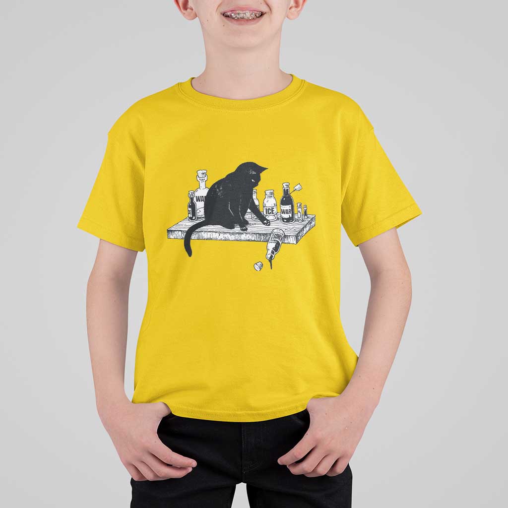 No Kings No Wars No Ice Cat T Shirt For Kid Political Humor Gift