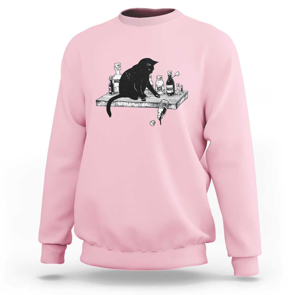 No Kings No Wars No Ice Cat Sweatshirt Political Humor Gift