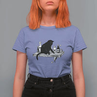 No Kings No Wars No Ice Cat T Shirt For Women Political Humor Gift