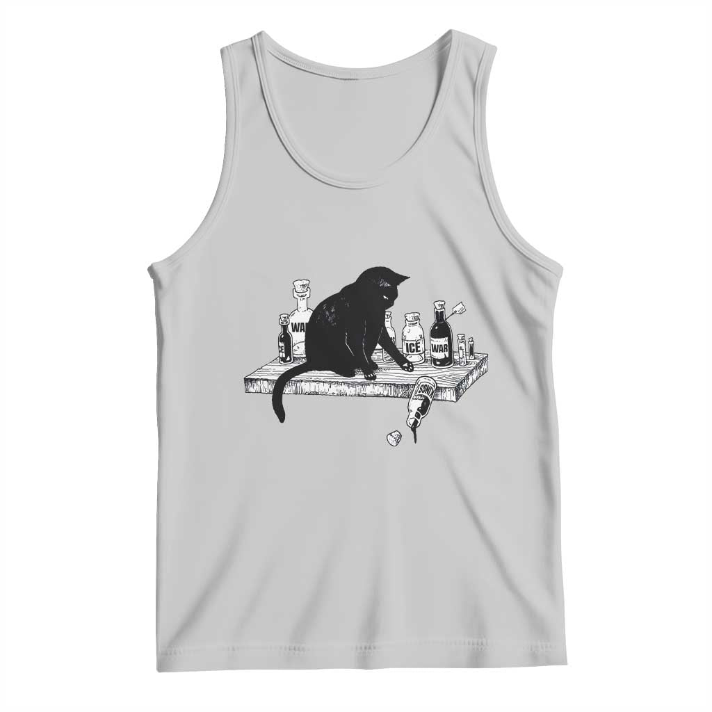 No Kings No Wars No Ice Cat Tank Top Political Humor Gift