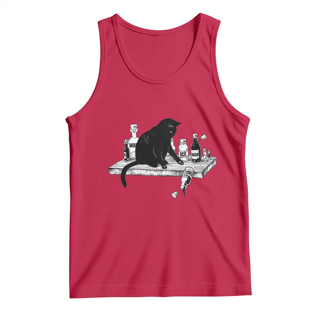 No Kings No Wars No Ice Cat Tank Top Political Humor Gift