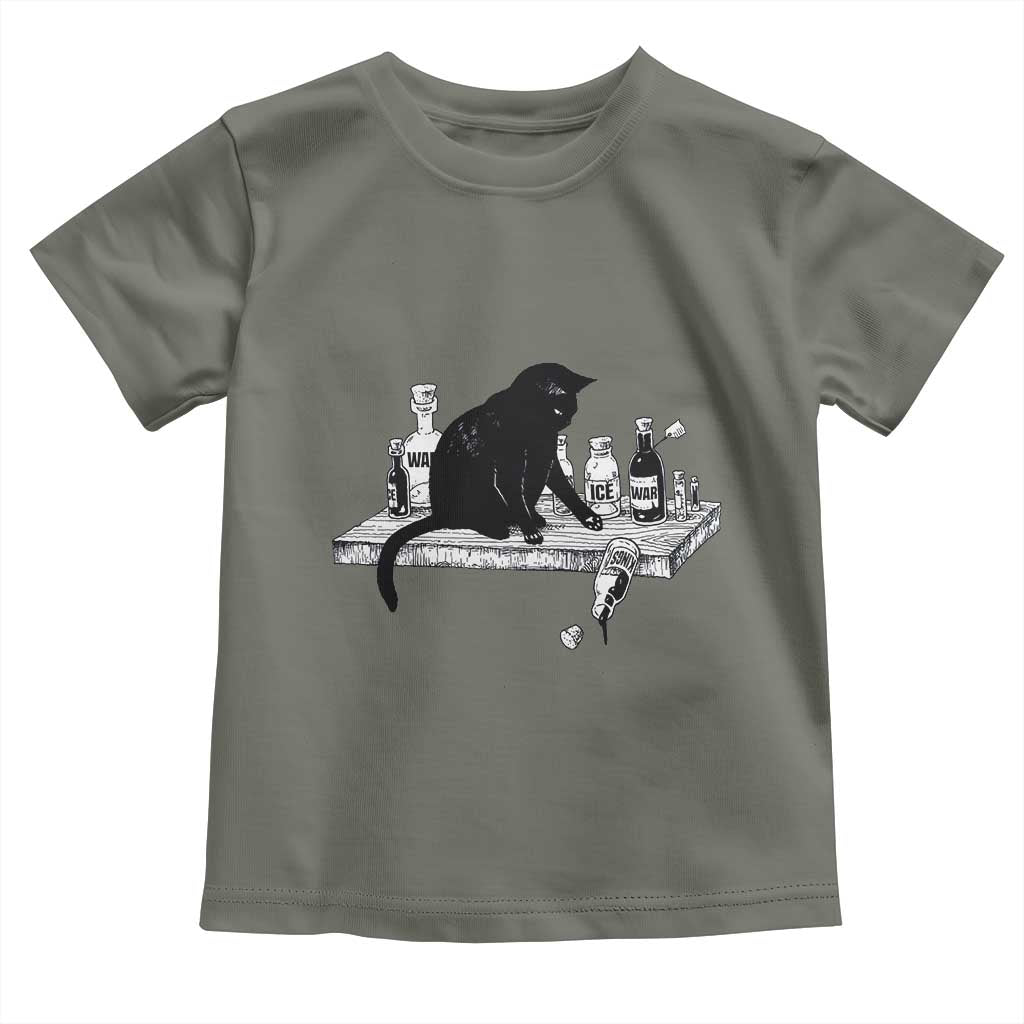 No Kings No Wars No Ice Cat Toddler T Shirt Political Humor Gift