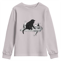 No Kings No Wars No Ice Cat Youth Sweatshirt Political Humor Gift