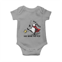 Funny Opossum Warrior Political Gift Baby Onesie No Kings No Wars No Ice