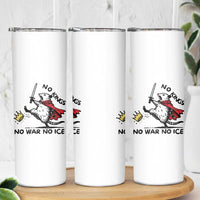 Funny Opossum Warrior Political Gift Skinny Tumbler No Kings No Wars No Ice