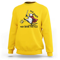 Funny Opossum Warrior Political Gift Sweatshirt No Kings No Wars No Ice