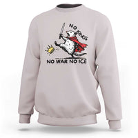 Funny Opossum Warrior Political Gift Sweatshirt No Kings No Wars No Ice