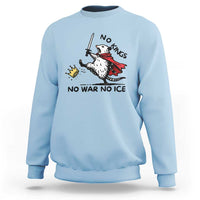 Funny Opossum Warrior Political Gift Sweatshirt No Kings No Wars No Ice