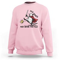 Funny Opossum Warrior Political Gift Sweatshirt No Kings No Wars No Ice