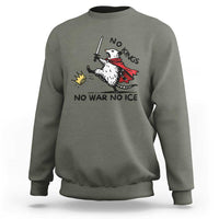 Funny Opossum Warrior Political Gift Sweatshirt No Kings No Wars No Ice