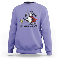 Funny Opossum Warrior Political Gift Sweatshirt No Kings No Wars No Ice