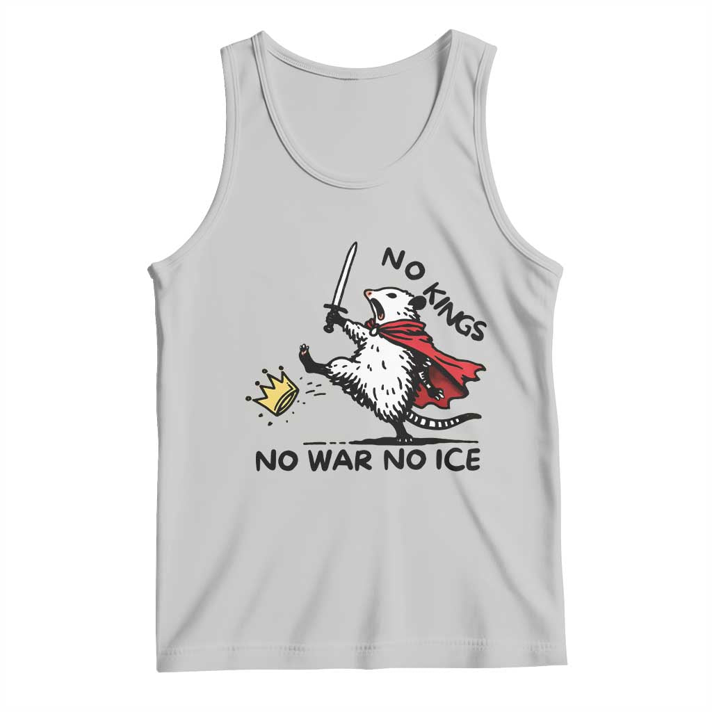 Funny Opossum Warrior Political Gift Tank Top No Kings No Wars No Ice