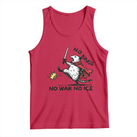 Funny Opossum Warrior Political Gift Tank Top No Kings No Wars No Ice