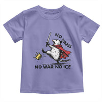 Funny Opossum Warrior Political Gift Toddler T Shirt No Kings No Wars No Ice