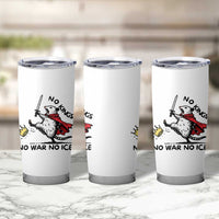 Funny Opossum Warrior Political Gift Tumbler Cup No Kings No Wars No Ice
