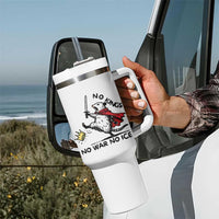 Funny Opossum Warrior Political Gift Tumbler With Handle No Kings No Wars No Ice