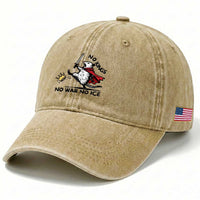 Funny Opossum Warrior Political Gift Washed Cotton Baseball Cap No Kings No Wars No Ice