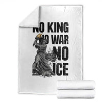 Statue Of Liberty Freedom Protest Throw Blanket No Kings No Wars No Ice