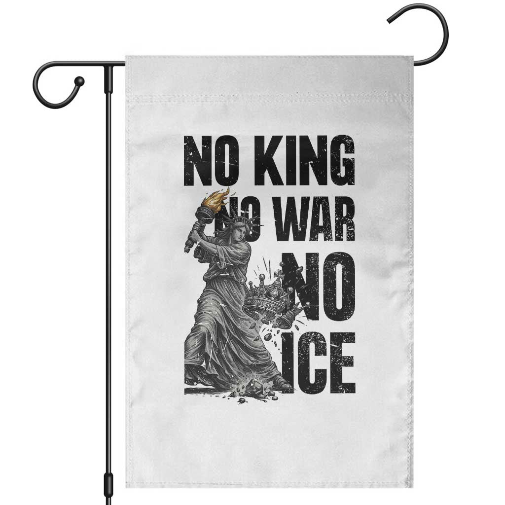 Statue Of Liberty Freedom Protest Garden Flag No Kings No Wars No Ice