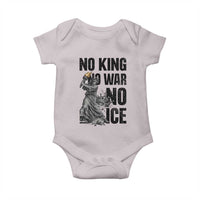 Statue Of Liberty Freedom Protest Baby Onesie No Kings No Wars No Ice