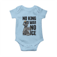 Statue Of Liberty Freedom Protest Baby Onesie No Kings No Wars No Ice