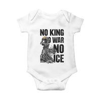Statue Of Liberty Freedom Protest Baby Onesie No Kings No Wars No Ice