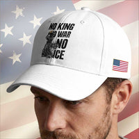Statue Of Liberty Freedom Protest Baseball Cap No Kings No Wars No Ice