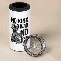 Statue Of Liberty Freedom Protest 4 in 1 Can Cooler Tumbler No Kings No Wars No Ice