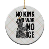 Statue Of Liberty Freedom Protest Ceramic Ornament No Kings No Wars No Ice
