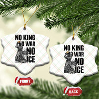 Statue Of Liberty Freedom Protest Ceramic Ornament No Kings No Wars No Ice