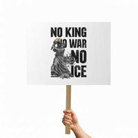 Statue Of Liberty Freedom Protest Protest Sign No Kings No Wars No Ice