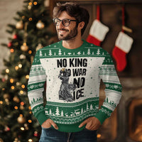 Statue Of Liberty Freedom Protest Ugly Christmas Sweater No Kings No Wars No Ice