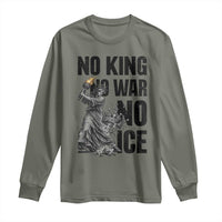 Statue Of Liberty Freedom Protest Long Sleeve Shirt No Kings No Wars No Ice