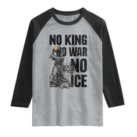 Statue Of Liberty Freedom Protest Raglan Shirt No Kings No Wars No Ice
