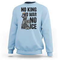 Statue Of Liberty Freedom Protest Sweatshirt No Kings No Wars No Ice