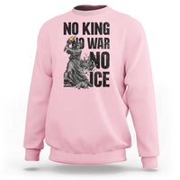 Statue Of Liberty Freedom Protest Sweatshirt No Kings No Wars No Ice