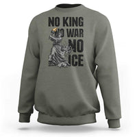 Statue Of Liberty Freedom Protest Sweatshirt No Kings No Wars No Ice