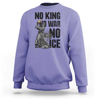 Statue Of Liberty Freedom Protest Sweatshirt No Kings No Wars No Ice