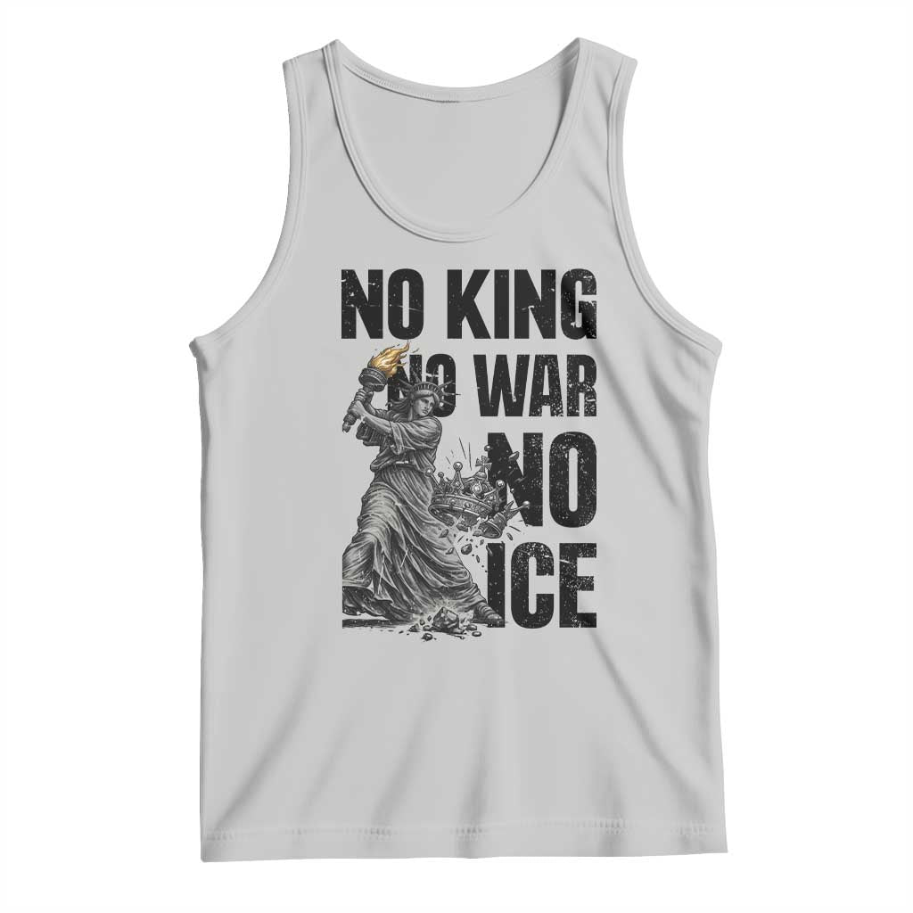 Statue Of Liberty Freedom Protest Tank Top No Kings No Wars No Ice