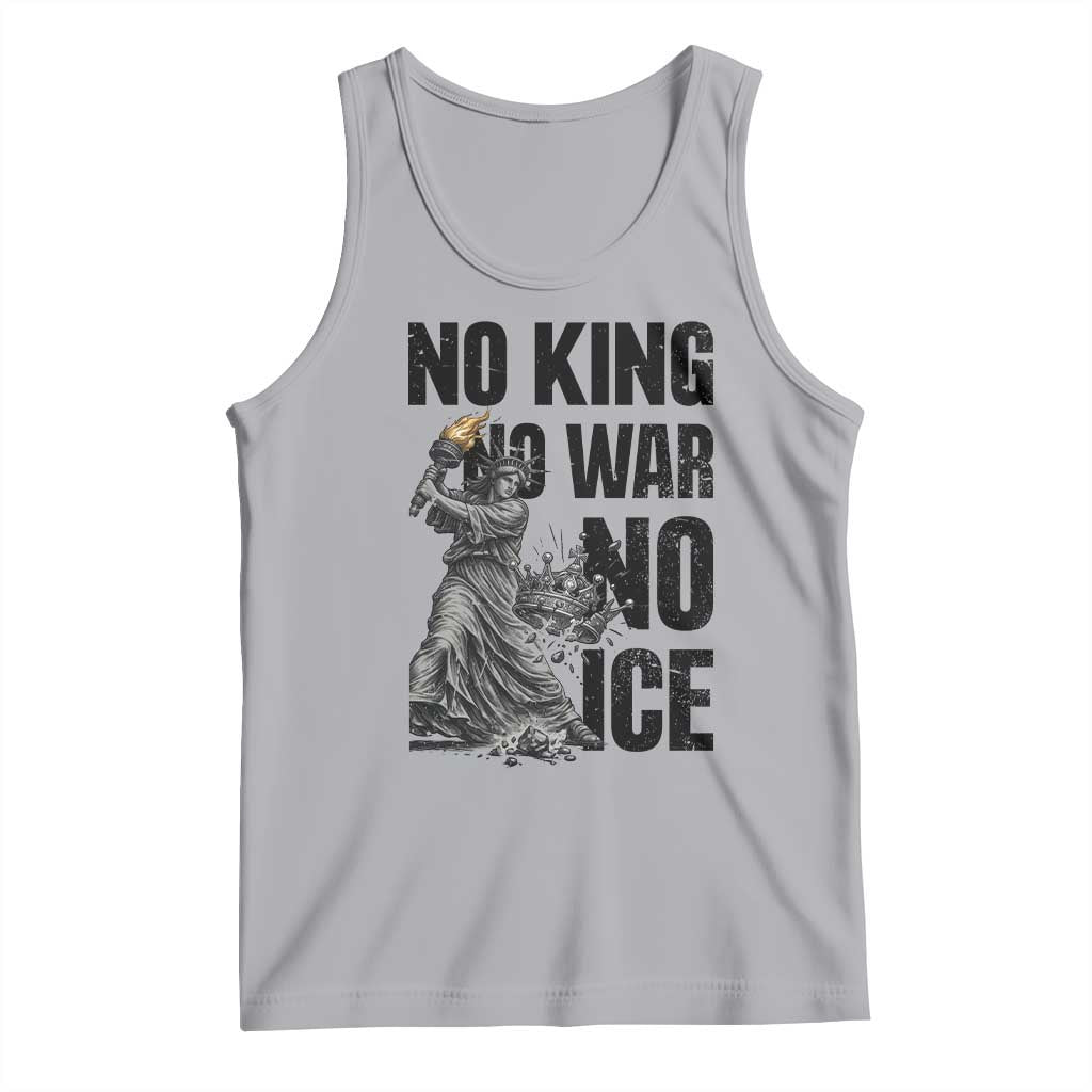 Statue Of Liberty Freedom Protest Tank Top No Kings No Wars No Ice