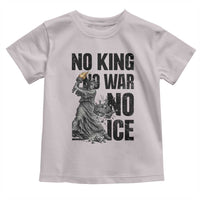 Statue Of Liberty Freedom Protest Toddler T Shirt No Kings No Wars No Ice