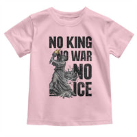 Statue Of Liberty Freedom Protest Toddler T Shirt No Kings No Wars No Ice