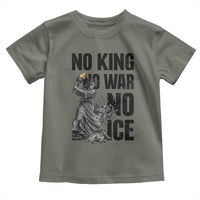 Statue Of Liberty Freedom Protest Toddler T Shirt No Kings No Wars No Ice