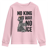 Statue Of Liberty Freedom Protest Youth Sweatshirt No Kings No Wars No Ice