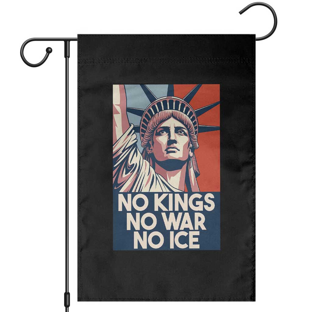 Statue Of Liberty No Kings No War No Ice Garden Flag Freedom Protest Gift