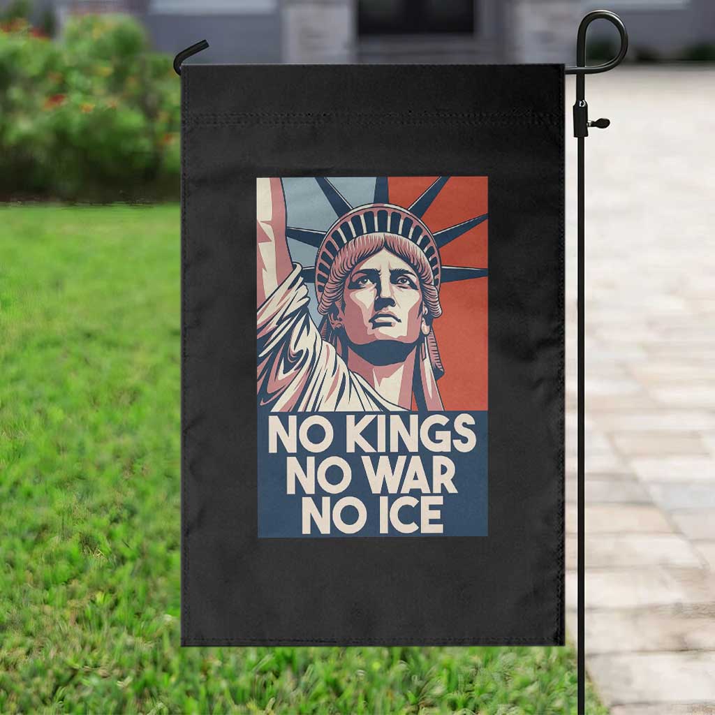 Statue Of Liberty No Kings No War No Ice Garden Flag Freedom Protest Gift